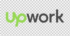 the word upwork on a white background with green and gray letters in black font