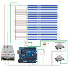 an electronic device is connected to the power source in this diagram, which shows how it works