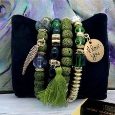 New Boho Olive Green Beaded Stacked Tree Tassel Charm Bracelet Wide 4pcs Elastic Add Bohemian Flair To Any Outfit With This Stackable Bracelet 4pc Set. Includes 4 Different Beaded Bracelets. Adorable & Suitable For Teens, Or Adults, Whimsical, Cute Brand New. Never Worn. New In Package. Nwt Nip Bnwt Perfect Condition. Giftable Item. Gift Idea. Great Birthday, Thinking Of You, Get Well Or Christmas Present Theme: Bohemian, Southwest, Western, Cowgirl, Country Music Festival, Boho, Cottage, Vintage Vibes, Retro, Kawaii, Whimsy, Unique, Novelty Design: Beaded, Angel Wing Charm, Tassel, Green & Wood Beads Type: Fashion, Jewelry, Accessory, Costume, Decoration, Ornament Style: Stacked, Christmas Present Themes, Vintage Vibes Retro, Gold Statement Jewelry, Boho Bracelets Stack, Stretchy Beaded Bracelet, Country Music Festival, Boho Cottage, Diy Bracelets Patterns, Beaded Bracelets Diy