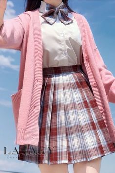 Lasaky - Stylish Long-Sleeved Sailor-Inspired Pleated Uniform Skirt for Women 70 Pattern, Autumn Kawaii, Rosabella Beauty, Uniform Skirt, Preppy Skirt, Inexpensive Clothes, Outwear Fashion, Japan Outfit, Sweaters Women