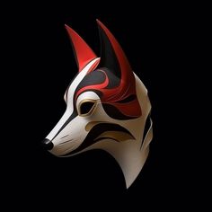 fox mask that exudes mystery and elegance. Featuring a harmonious fusion of red, white, black and gold colors, the mask's geometric and stylized design highlights the fox's iconic features. Each stroke and curve seems to come to life, evoking the mythical and enigmatic essence of this animal. All models are made in Italy and France ⬇️  and distributed in the United States, (we send with fast shipping service) We ship worldwide with DHL, UPS, FEDEX and with premium packaging. 100% tracked and saf Ancestral Art, Fox Mask, Costume Masks, Premium Packaging, Gold Colors, Masquerade Ball, Costume Party, Costume Accessories, Traditional Style