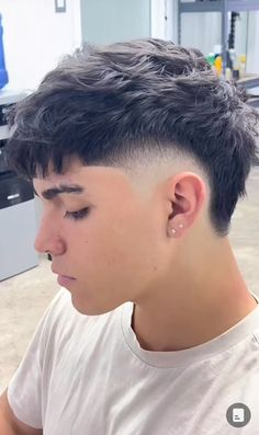 Mens Haircuts Straight Hair, Men Haircut Curly Hair, Taper Fade Haircut, Mullet Haircut