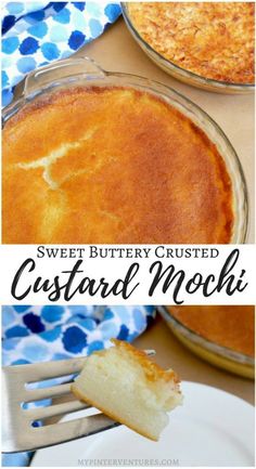 sweet buttery crusted custard mocha is an easy dessert