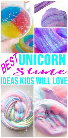 the best unicorn slime science ideas kids will love