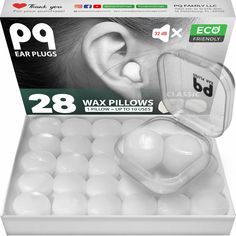 PREMIUM NOISE-BLOCKING COMFORT: Experience the ultimate in noise-blocking comfort with our custom moldable earplugs. Achieve a perfect fit for uninterrupted, restful sleep and wake up feeling refreshed and energized. 280 USES WITH BONUS CARRYING CASE: Each package includes 28 soft pillows, providing you with 280 uses. Break them in half and extend their usability. Our convenient carrying case ensures your noise-canceling earplugs stay clean and ready for whenever you need them. WATERPROOF EAR PR Earplugs For Sleeping, Ear Plugs For Sleeping, Swimmers Ear, Sound Blocking, Silicone Ear Plugs, Hearing Protection, Earplugs, Ear Protection, Silicone Gel