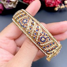 Sapphire Beads, Gold Plated Jewellery, Sapphire Studs, Gold Plated Bangles, Bangles Indian