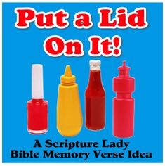 an advertisement for the bible's newest children's book, put a lid on it