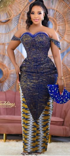 African Print Long Dress, Modern African Clothing, Wedding Event Dresses, Classy Gowns