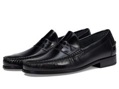 Florsheim Berkley Penny Loafer - Men's Slip on  Shoes : Black : Whether it's a casual look or business attire, the Florsheim Berkley Penny Loafer is the perfect mix of traditional style for the modern-day man. It has a smooth leather upper in a genuine hand-sewn moc silhouette with breathable leather linings. Leather-covered footbed for all-day wear. Leather outsole with rubber covering at the heel. Imported. Measurements: Heel Height: 1 in Weight: 11 oz Product measurements were taken using size 7, width 3E. Please note that measurements may vary by size. Weight of footwear is based on a single item, not a pair. Florsheim Shoes Men, Mens Business Casual Shoes, Penny Loafers Men, Mens Slip On Shoes, Business Casual Shoes, Men Loafers, Penny Loafer, Business Attire, Penny Loafers