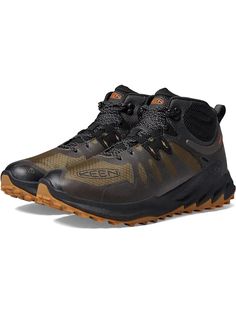 KEEN Targhee Vent Mid | Zappos.com Weatherproof Mid-top Hiking Boots, Rugged High-top Steel Toe Hiking Boots, Black Mid-top Hiking Boots, Waterproof Hiking Boots Keen, Hiking Shoes Keen, Comfortable Shoes