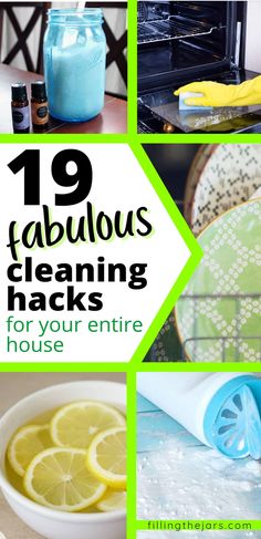 the top ten fabulous cleaning hacks for your entire house, including lemons and water