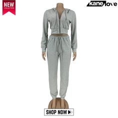 Spring Grey Crop Top and Pants Hoody Tracksuit Crop Top And Pants, Grey Crop Top, Product Name, Crop Top, Crop Tops, Grey, Pants, Trousers