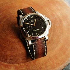 This Panerai Watch Band is made from premium cowhide leather which is done by hand on every single stages ,with traditional way to create strap. Include Buckle ( available Silver or Black color ) Strap : Material : Genuine Premium Leather, The Patina will develop in the leather during wearing time The leather is soft and very comfortable, no need break in period. Stitching and edge color can be changed on request. Thickness : For Panerai strap around 3.5 - 4 mm Our Strap Measurement : - 110/65mm Brown Leather Strap For Round Dial Watches, Brown Watch Bracelet Strap With Round Dial, Brown Watch With Bracelet Strap And Round Dial, Brown Leather Strap Watch Accessories, Silver Leather Watch Bands With Round Dial, Silver Leather Watch Bands With Stainless Steel Clasp, Leather Watch Band With Palladium Hardware As Gift, Silver Leather Watch With Bracelet Strap, Silver Leather Bracelet Strap Watch