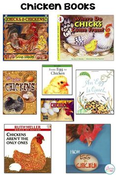 chicken books for kids to read and learn about the different types of chickens in their homes