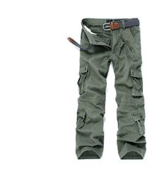 Fashion Men's Zipper And Multi Pocket Cargo Pants (No Belt) Combat Cotton Cargo Pants, Outdoor Khaki Cotton Cargo Jeans, Khaki Cotton Cargo Jeans With Belt Loops, Cotton Cargo Jeans With Multiple Pockets For Outdoor Activities, Cotton Cargo Jeans For Outdoor, Outdoor Cotton Cargo Jeans With Pockets, Combat Style Cotton Cargo Pants With Multiple Pockets, Combat Style Cotton Cargo Pants, Combat Cotton Pants With Cargo Pockets