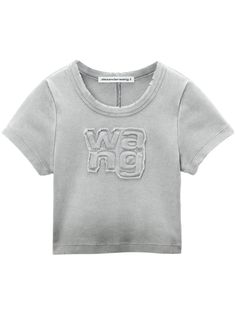 Alexander Wang Logo, Luxury Cropped T-shirt, Alexander Wang Jersey, Alexander Wang Tank Top, Alexander Wang Top, Alexander Wang Tshirt, Clothing Finds, Cropped T Shirt, City Dress