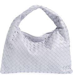 Bottega Veneta Small Hop Hobo Bag | Nordstrom Designer Soft Leather Hobo Tote Bag, Designer Woven Leather Shoulder Bag For Errands, Designer Textured Leather Hobo Shoulder Bag, Luxury Woven Leather Shoulder Bag For Errands, Luxury Soft Leather Shoulder Bag For Errands, Designer Soft Leather Shoulder Bag For Errands, Bottega Veneta Intrecciato, Interior Wall, Wall Pockets