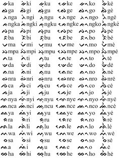 an old language with many different letters and numbers on it, including the words in two languages