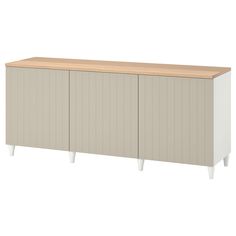 the sideboard with two doors and three legs