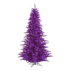 a purple christmas tree on a white background