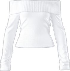 Casual Off-shoulder Foldover Top For Fall, White Off-shoulder Fall Sweater, White Fitted Off-shoulder Knit Top, Elegant White Off-shoulder Top For Fall, Cozy Off-shoulder Winter Tops, Chic White Off-shoulder Top For Fall, Trendy White Off-shoulder Long Sleeve Top, White Knit Off-shoulder Tops, White Long Sleeve Off-shoulder Top For Fall