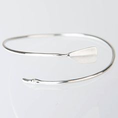 Rowing Jewelry Oar Bracelet Oar Jewelry by StrokesideDesigns Rowing Jewelry, Rowing Gifts, Clean Sterling Silver, Jewelry Bracelets Silver, Butterfly Bracelet, Sterling Silver Bangles, Jewelry Bracelet, Rowing, Popular Items