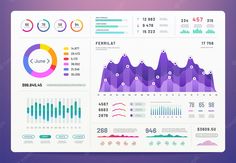 an info board with graphs and numbers on it stock photo - budget sheet templates