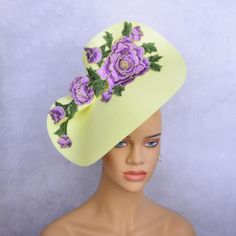 Hello!Welcome to our shop of  365daysCreations product information: Season:All Season Gender:Female Occasion:Party,Wedding,Melbourne cup,Kentucky Derby Material:embroidery,PP straw With 1.2cm satin headband at the back Color:pale yellow,purple,green Spring Formal Fascinator With Handmade Flowers, Cream Summer Fascinator With Handmade Flowers, Spring Formal Mini Hat With Handmade Flowers, Summer Party Costume Hats With Handmade Flowers, Summer Party Costume Hats And Headpieces With Handmade Flowers, Handmade Flower Costume Hats For Summer Party, Yellow Formal Hats For Royal Ascot, Yellow Fascinator For Formal Royal Ascot, Yellow Fascinator For Royal Ascot Evening