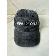 Experience Timeless Style With The Members Only Gray Wash Baseball Hat. This Cap, New And In A Trendy Gray Color, Is Made Of Durable Canvas Material, Perfect For Any Casual Occasion. New With Tags Never Worn. Brand: Members Only Color: Gray Style: Baseball Cap Material: Canvas Condition: New Features: Baseball Jat Condition: Pre-Owned Good Everyday Letter Print Snapback Hat, Gray Brimmed Baseball Cap, One Size Fits Most, Gray Distressed Cap, Gray Baseball Cap With Letter Print, One Size, Faded Pre-washed Baseball Cap, Distressed Gray Baseball Cap, One Size, Grey Wash, Grey Fashion, Canvas Material