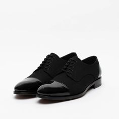 The Jack Shoe - Tux Shoes | TAFT Modern Lace-up Loafers With Rubber Sole, Business Leather Lace-up Shoes With Rubber Heel Cap, Elegant Lace-up Oxfords With Contrast Sole, Wingtip Leather Shoes With Rubber Heel Cap For Galas, Modern Wingtip Lace-up Shoes With Rubber Sole, Modern Formal Loafers With Contrast Sole, Black Cap Toe Oxfords With Rubber Heel Cap, Patent Leather Oxfords With Textured Sole For Derby, Modern Lace-up Oxfords With Leather Sole