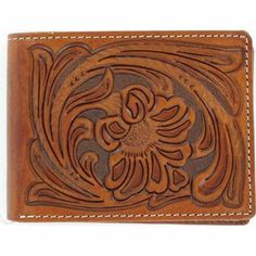 Nocona Embossed Leather Bifold Wallet with Removable Passcase, N5490608 Classic Embossed Bifold Wallets, Brown Embossed Wallet For Everyday Use, Brown Embossed Leather Wallet, Brown Hand Tooled Trifold Wallet, Classic Embossed Leather Wallet, Western Style Leather Rectangular Wallet, Western Style Brown Leather Wallet, Western Style Brown Trifold Wallet With Card Slots, Western Leather Wallets With Card Slots