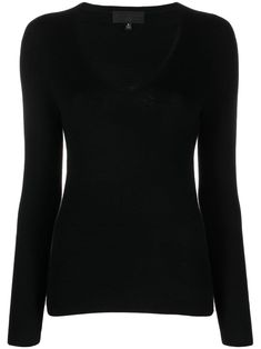 black stretch-design cashmere V-neck long sleeves straight hem Black V-neck Cashmere Top, Elegant Black Fine Knit V-neck Sweater, Elegant Black V-neck Long Sleeve Top, Black Cashmere V-neck Top, Elegant Black Long Sleeve V-neck Top, Elegant Black Cashmere V-neck Sweater, Black Fine Knit Cashmere Tops, Nili Lotan, Airport Fashion