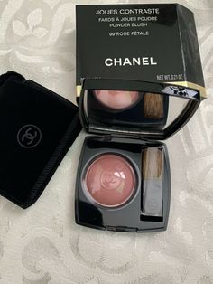 CHANEL Joues Contraste Powder Blush 99 Rose Petale Rare A8. Condition is New. Shipped with USPS First Class. Chanel Blush, Dior Girl, Beauty Wishlist, Eye Makeup Designs, Chanel Makeup, Black Widow Marvel, Fancy Makeup, Powder Blush, Makeup Items