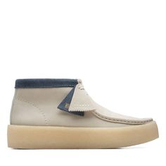 Model Name: Wallabee Cup Boot Model Number: 26171090 Material: Nubuck Color: White Nubuck Condition: New With Box Width: Medium (D, M) The Clarks Story Began In England In 1825 When The Clarks Brothers, Cyrus And James, Created Their First Pair Of Shoes. In 1977, Their Business Expanded Into The United States And Soon Acquired The Hanover Shoe Company And Bostonian Shoe Company. Today, Clarks Continues To Strive For Superior Footwear With Innovative New Techniques And Materials, All While Remain Mens Leather Chukka Boots, Blue High Tops, Clarks Wallabees, Beige Boots, Leather Chukka Boots, Men's Clarks, Spring Step Shoes, Leather Slip On Shoes, Leather High Tops