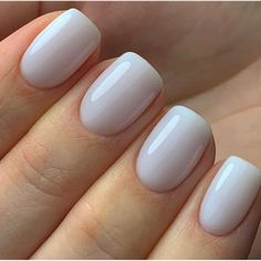 Milky Nails, Her Nails, Casual Nails, White Nail Polish, White Nail, Trim Nails, James Charles, Neutral Nails, Clean Nails