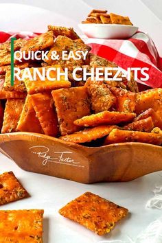 Get ready to take your snack time to a higher level with these addictive Ranch Cheez-Its. This quick and easy recipe transforms the classic Cheez-It crackers you know and love into a flavor-packed treat perfect for after-school snacks, movie nights, game days, or any time munchies. Cheezit Recipe, Dilly Ranch Cheez Its, Firecracker Cheez Its, Ranch Cheez It Crackers, Seasoned Cheezit Crackers, Flavored Cheez Its, Seasoned Cheez Its, Ranch Cheez Its, Cheez It Recipe