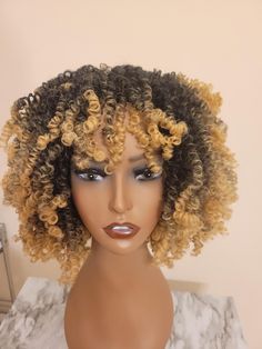 Handmade 1B/27 Blonde Synthetic U- Part Crochet MicroTwists Wig Items in package: 1 u-part crochet wig with three attached combs 60 pre-looped crochet microtwists 1 detached adjustable wig band Crochet Wig, U Part, Memphis Tn, Hair Extensions, Wigs, Hair Care, Blonde, Crochet, Hair