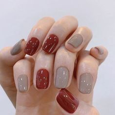 Art Designs Ideas, Nail Colors Winter, Gel Nail Colors, Minimalist Nails, Summer Nail