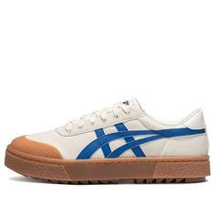 Asics Court Trail 'Creamwhite Blue' 1203A146-203 (SNKR/Retro/Skate/Casual/Unisex) Long Live, Stylish Sneakers, Skate Shoes, Perfect Pair, Blue