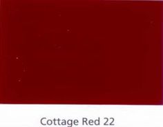 a red color is shown with the words cottage red 22