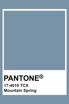 pantone's mountain spring color is shown