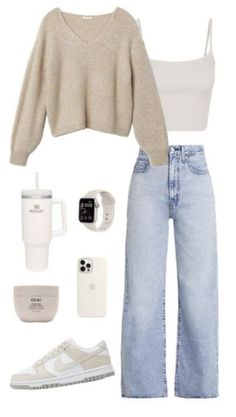 College Outfit, Cute Preppy Outfits, Easy Trendy Outfits, Spring Outfits Women