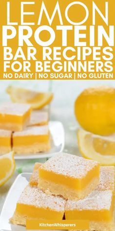 lemon protein bar recipes for beginners no dairy, no sugar, no gluten