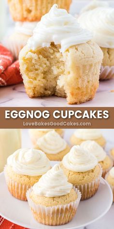 Eggnog Cupcakes Quick And Easy Treats, Eggnog Cupcakes, Easy Eggnog, Delicious Cupcakes Recipes, Eggnog Recipe, Easy Treats, Yummy Cupcakes, Cupcake Recipes, Mini Cakes