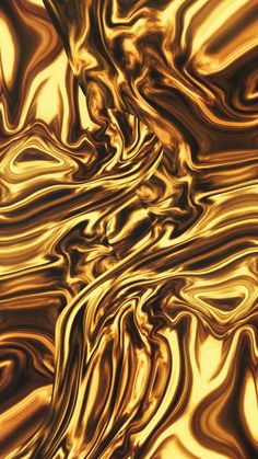 an abstract gold background with wavy lines