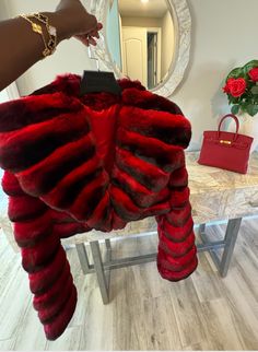 Trinity Verso (Blue Indigo) – The Fancy Success Baddie Coats, Red Outfit Winter, Winter Baddie Outfits, Winter Angel, December Outfits, Wealth Mindset, Classy Suits, Fur Leather Jacket, Chic Coat