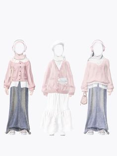 #modestclothing #outfits #hijabinspiration Shoujo Hijabi Outfits, Hijabi Shoujo Outfit, Hijabi Outfit Idea, Coquette Muslim Outfit, Kawaii Hijab Outfit, Coquette Hijabi Outfits, Cool Hijab Outfit, Modest Outfits School, Coquette Hijab Outfit