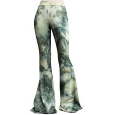 PRICES MAY VARY. Please see description for measurements 95% Polyester 5% Spandex Made in U.S.A. / Made in U.S.A. of imported fabric Tie Dye Patterns will be different for every pant. Casual Palazzo Or Bell Bottom Pants. Measurement Laid Flat: (Small: Waist: 12.5" - Hip: 14" -Inseam: 32" - Length: 43") (Medium: Waist: 13.25" - Hip: 15" -Inseam: 32" - Length: 43") (Large: Waist: 14.25" - Hip: 16" -Inseam: 33" - Length: 44") (Xlarge: Waist: 15.25" - Hip: 17" - Length: 44"). Please note that there Trendy Green Elastane Pants, Fitted Flare Green Bottoms, Green Fitted Flare Bottoms, Fitted Flare Bottoms In Green, High Stretch Green Bottoms For Spring, Green High Stretch Bottoms For Spring, Fitted Elastane Summer Pants, Fitted Flare Yoga Pants For Spring, Trendy Fitted High-waist Yoga Pants