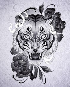 White Tiger Tattoo Design, Tiger Tattoo Face, Japanese Tiger Tattoo Traditional, Neotrad Tiger, Tiger Art Illustration, Japanese Tiger Tattoo Design, Tigres Tattoo, Tato Realis, Eye Lash Tattoo