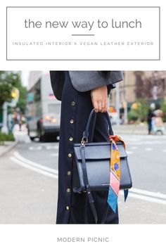 The lunchbox revolutionized. Modern Picnic lunch bag for women. Insulated interior x vegan leather exterior. Never travel hungry again. $149 Modern Exterior, Bag For Women